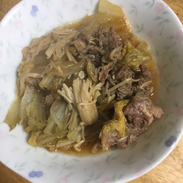 牛肉のすき焼きもどき